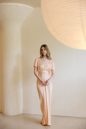 1930s barbizon satin slip dress