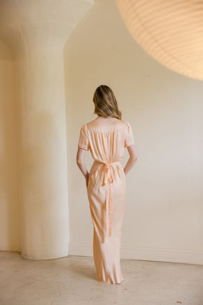 1930s barbizon satin slip dress