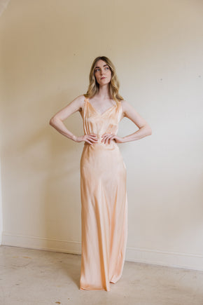 1930s Barbizon  pure silk nightgown