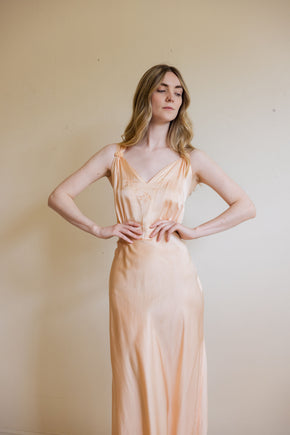 1930s Barbizon  pure silk nightgown