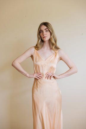 1930s Barbizon  pure silk nightgown