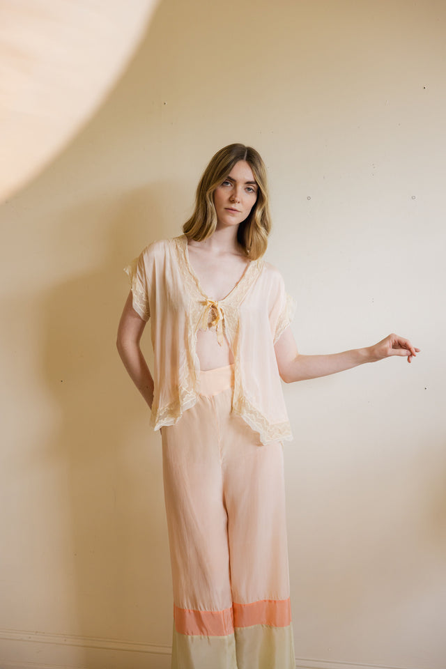 1930s silk PJ set