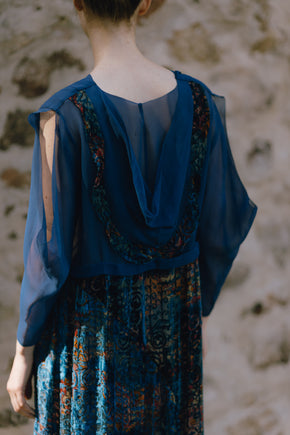 1922 cut velvet afternoon dress