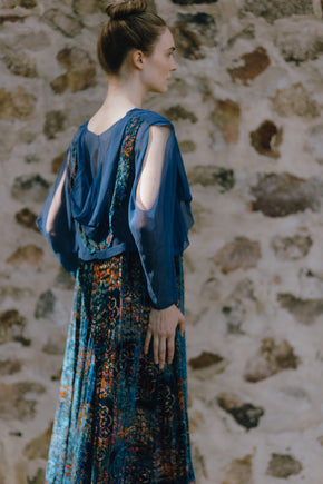 1922 cut velvet afternoon dress
