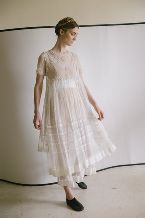 1913 soutache tulle appliqué dress