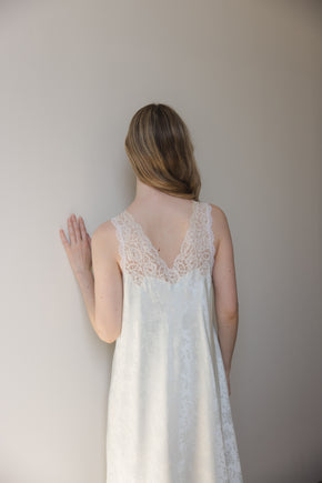 Vintage mid century damask dior nightgown