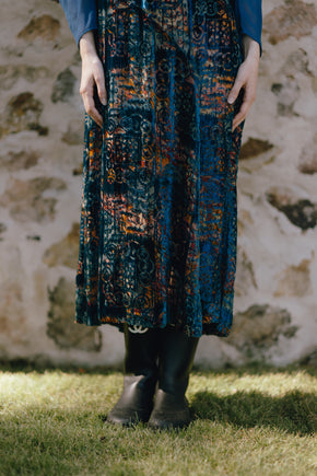 1922 cut velvet afternoon dress