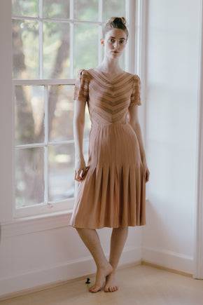 1930s rayon crepe day dress