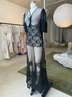 1930s net lace gown