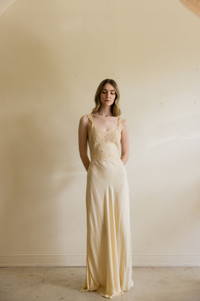 1930s bridal trousseau lingerie gown