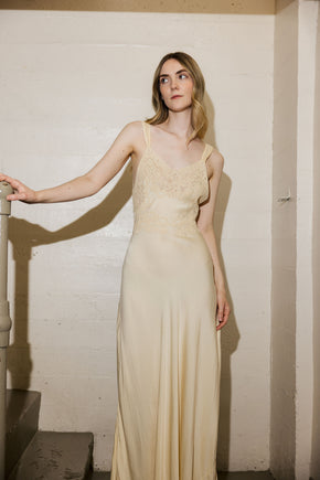1930s bridal trousseau lingerie gown