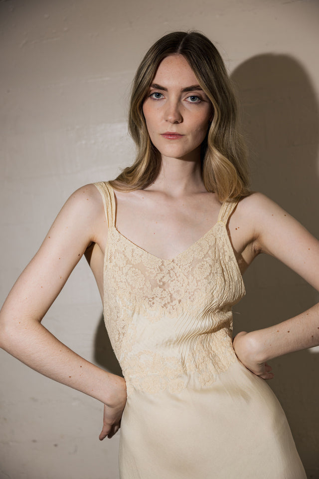 1930s bridal trousseau lingerie gown