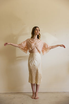 1930s bridal lingerie skirt