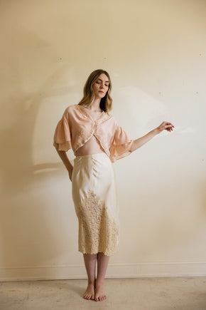 1930s bridal lingerie skirt