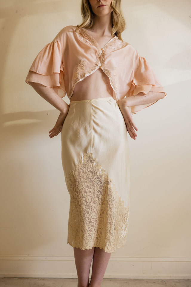 1930s bridal lingerie skirt