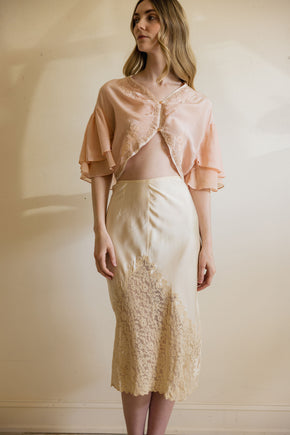 1930s bridal lingerie skirt