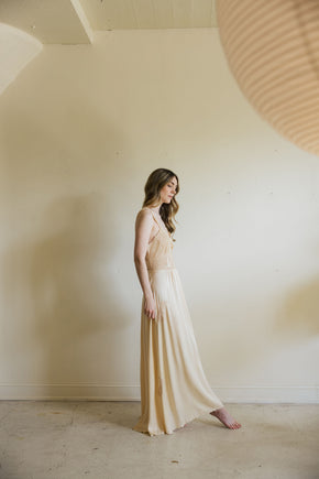 1930s monogrammed silk lace trousseau nightgown