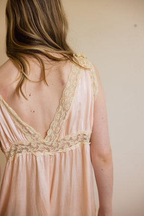 1930s lingerie silk lace jumpsuit