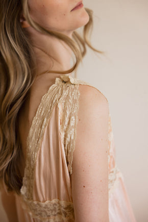 1930s lingerie silk lace jumpsuit