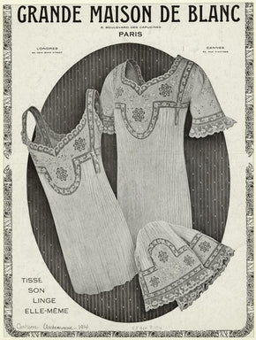 1920s Grande Maison de Blanc chinoiserie silk dress
