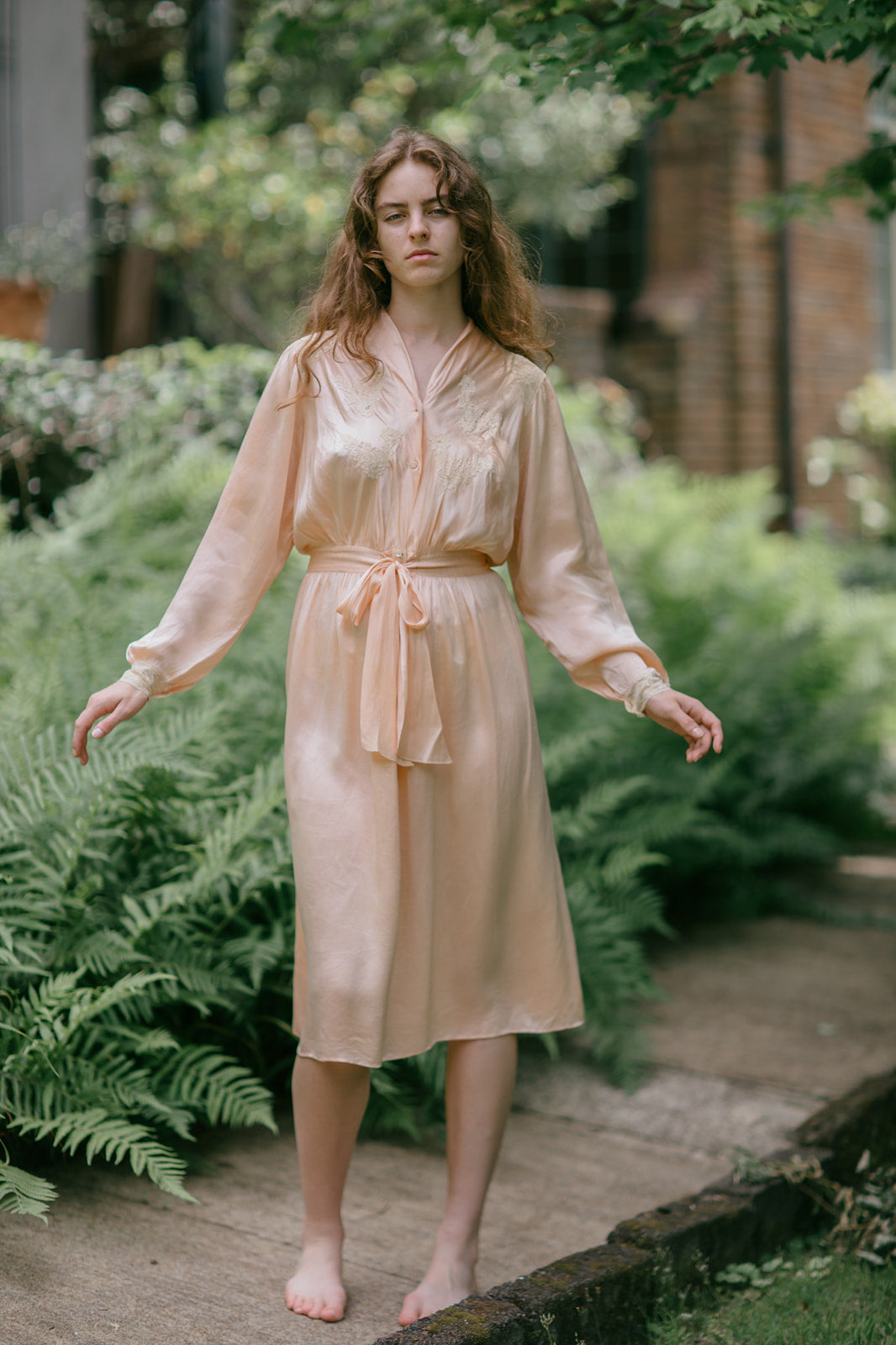 1930s French silk lace nightgown made in Paris – Devore Vintage