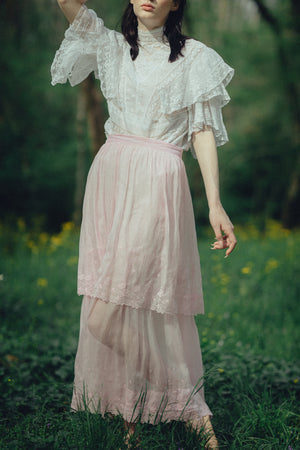 Edwardian pink skirt