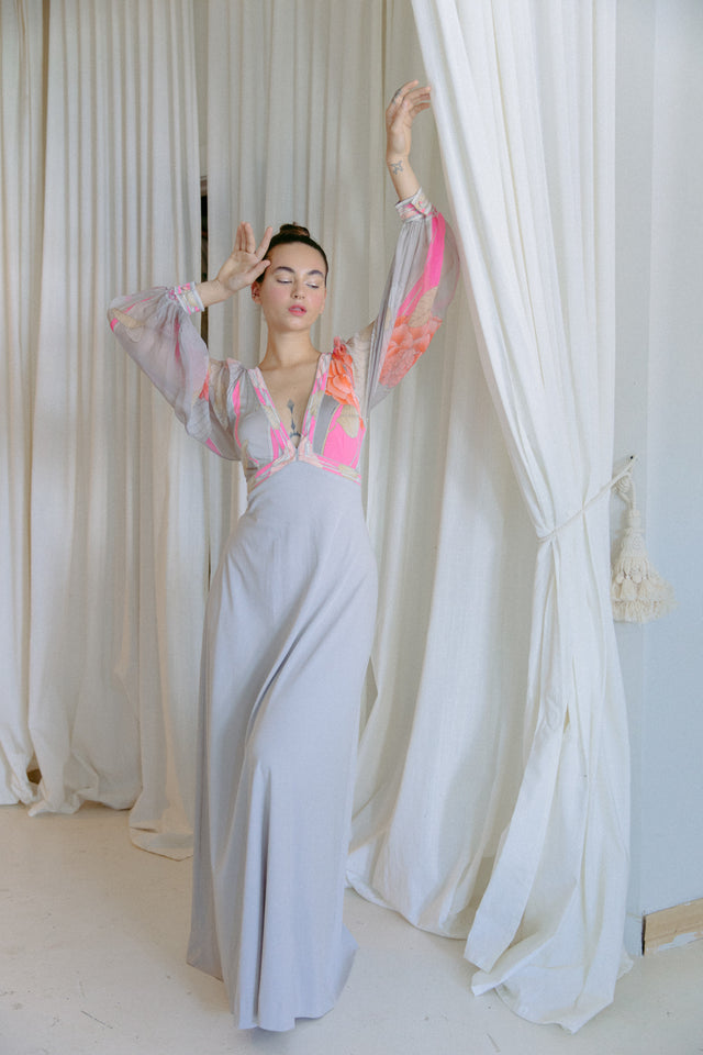 1970s Leonard Paris gown