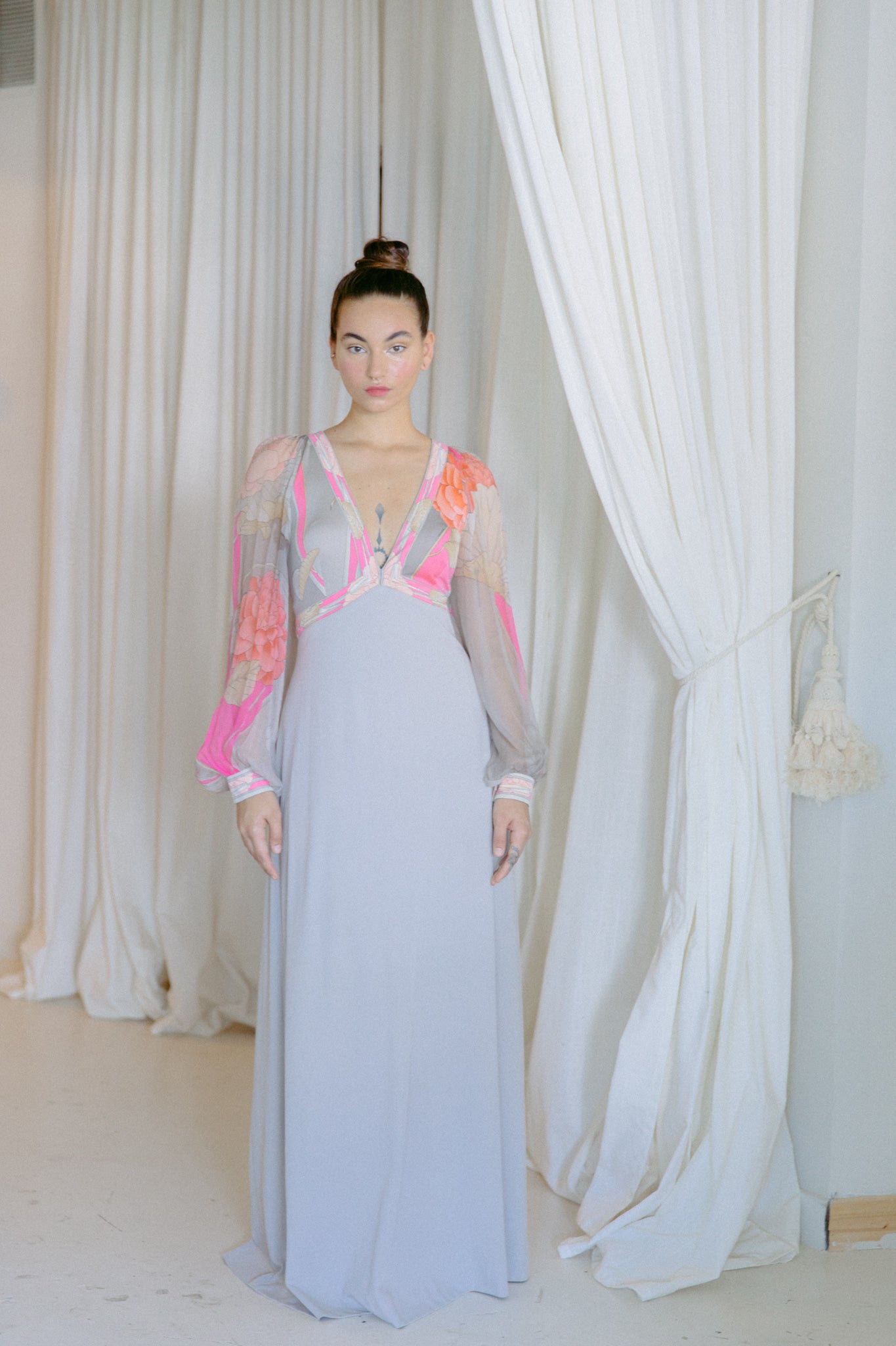 1970s Leonard Paris gown