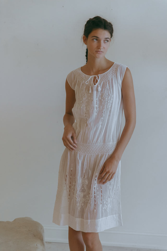 1930s embroidered Hungarian dress