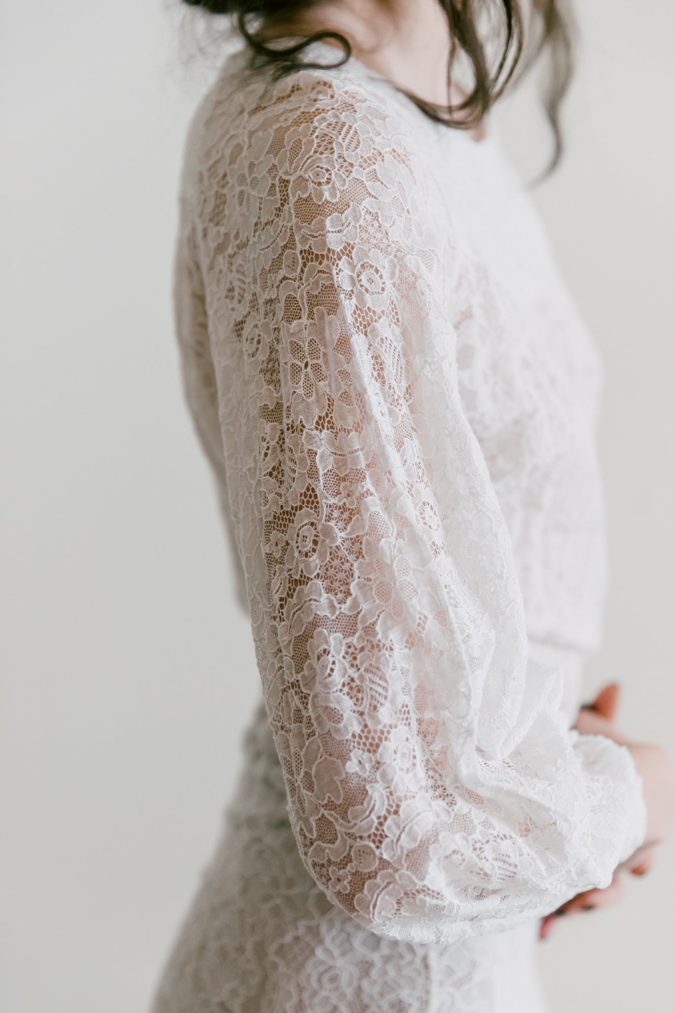 1930s ivory lace gown