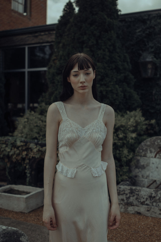 1930s silk lace slip