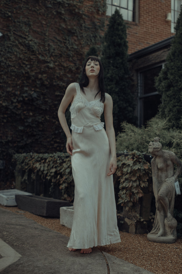 1930s silk lace slip