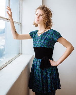 1940s eyelet dress