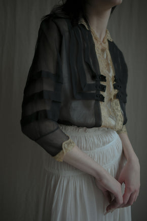 Edwardian silk lace blouse