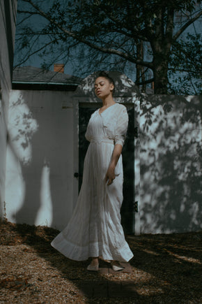 Antique edwardian lawn dress